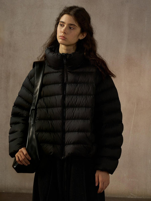 Harbor Stand-Collar Puffer Jacket